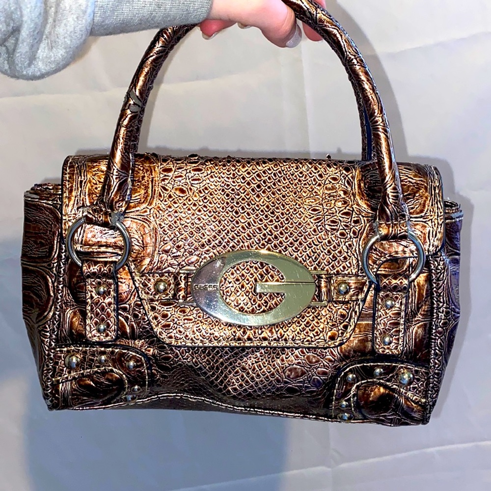 Copper brown Guess mini bag